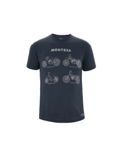 T-Shirt All Range Montesa - Bleu